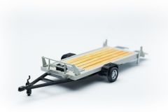 Single axle car hauler trailer